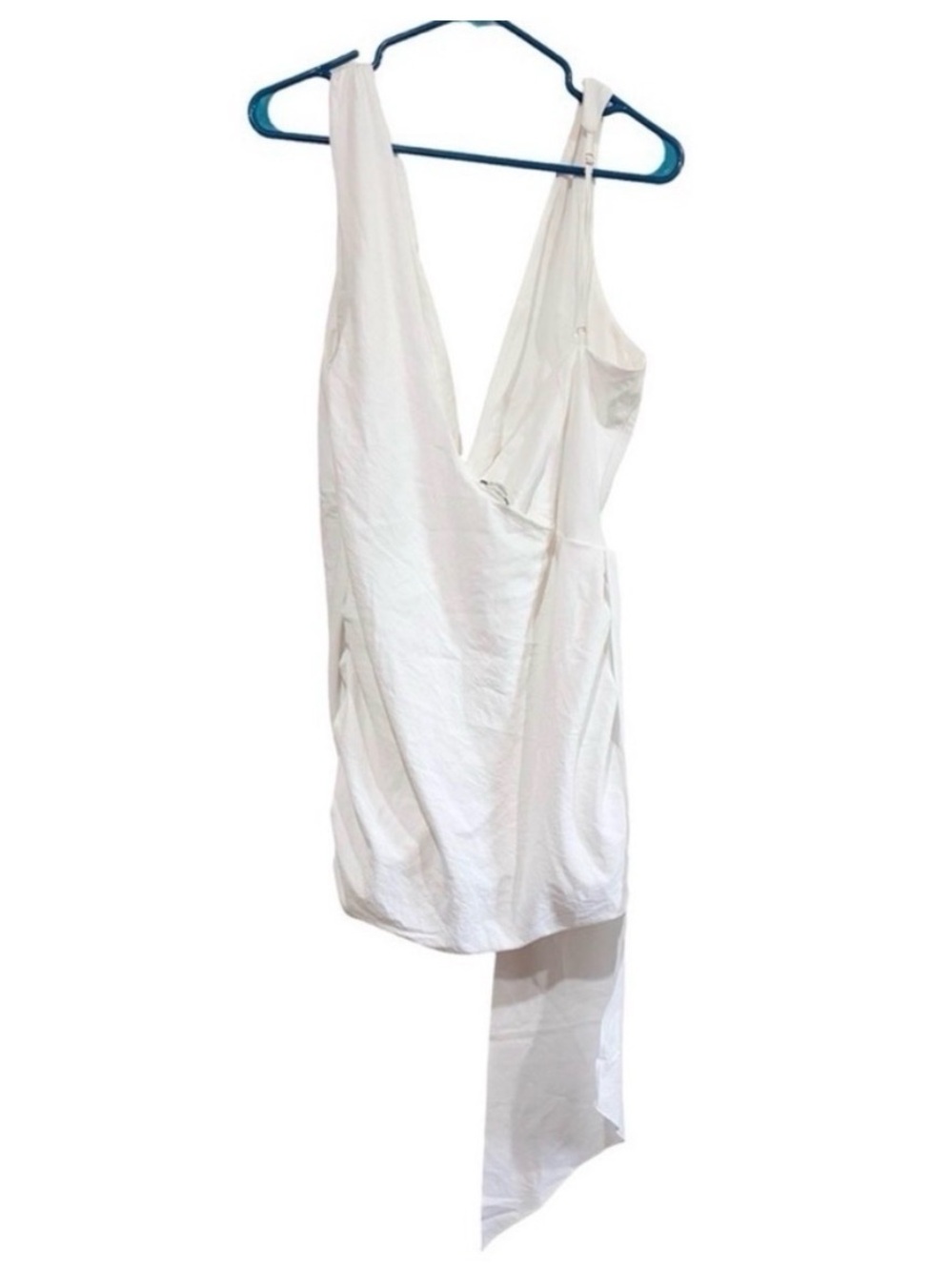 Mistress Rocks Plunge Drape Cocktail Minidress
White - Picture 6 of 12